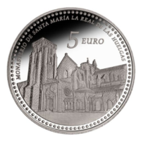 Anverso moneda Patrimonio Nacional I Monasterio de las Huelgas. cARTEm COINS