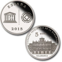 Caras. Moneda Ciudades Patrimonio de la Humanidad. Salamanca. 5 euro. cARTEm COINS